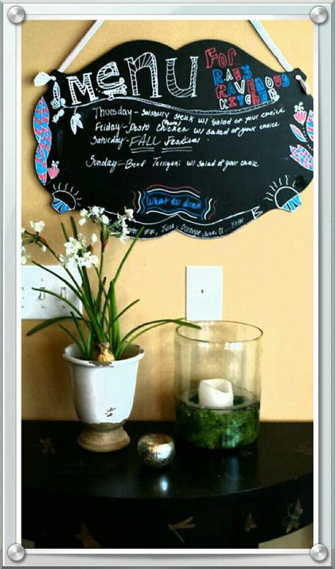 Chalkboard Menu ideas! | Chalkboard menu, Chalkboard, Decor