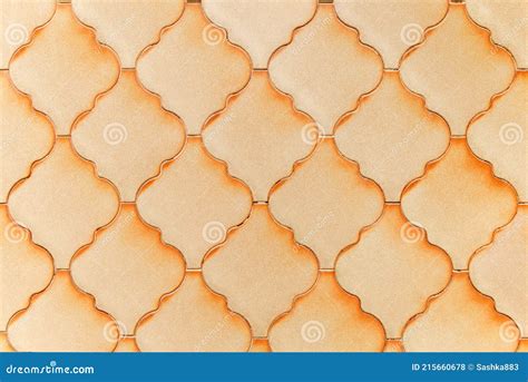 A Imagem De Fundo Dos Ladrilhos De Argila Hexagonal Foto De Stock