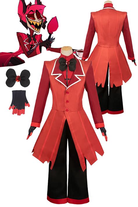 Alastor-Cosplay-Fantasia-Anime-Cartoon-Hotel-Disguise-Bow-Tie-Gloves ...