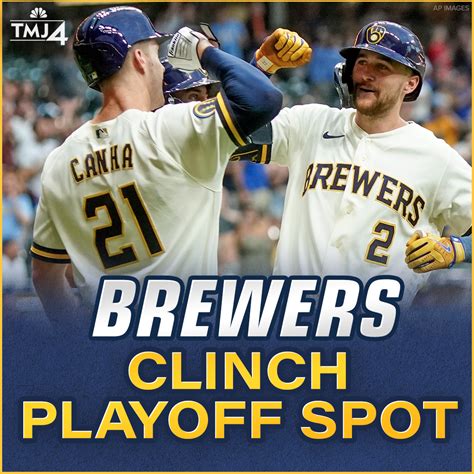 Brewers Clinch Playoff Spot Close In On Nl Central Title