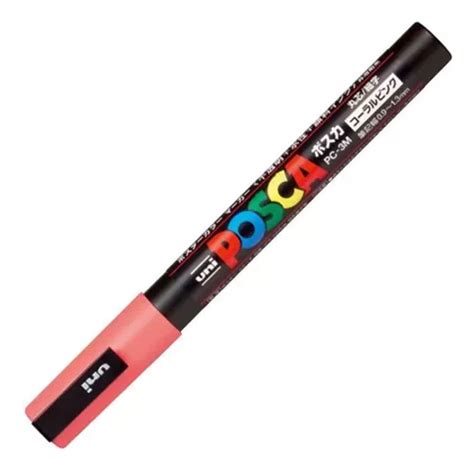 Uni Posca Marcador Pc M X Unidad Color Rosa Coral Mercadolibre