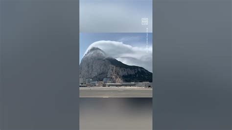 Timelapse of Stunning Levanter Cloud Over Rock of Gibraltar - YouTube