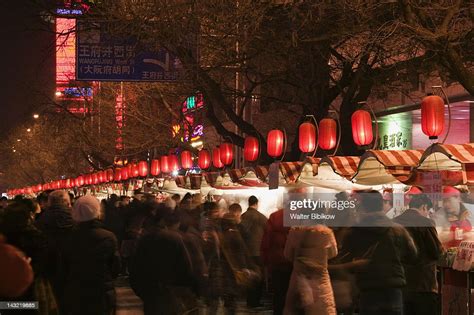 Snacking On Donghuamen Night Market Dongcheng District Beijing China