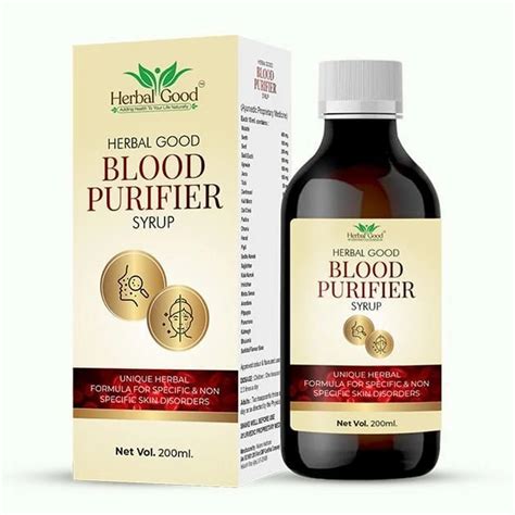 Ml Herbal Good Blood Purifier Syrup At Rs Bottle