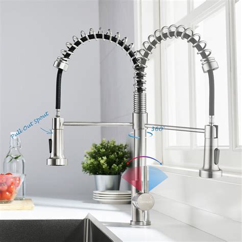 Wels Kitchen Mixer Tap Pull Out Sink Faucet Basin Brass Swivel Faucet 2 Modes Au Ebay