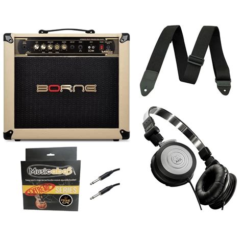 Amplificador Guitarra Borne Vorax 1050 Palha Acessorios Shopee Brasil