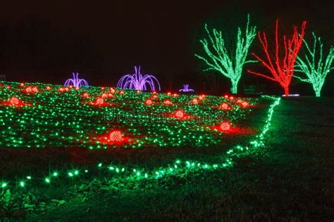 Christmas Festival of Lights Stock Image - Image of illuminated, lights ...