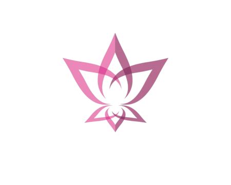 Lotus Symbol Vector Icon Feminine Symbol Sign Vector Feminine Symbol