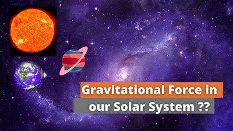 Gravitational Force Solar System Behavior Against Gravity Youtube