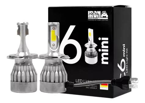 Kit Faros Delanteros Led C6 Mini Iron Led Alta Baja H4 Auto