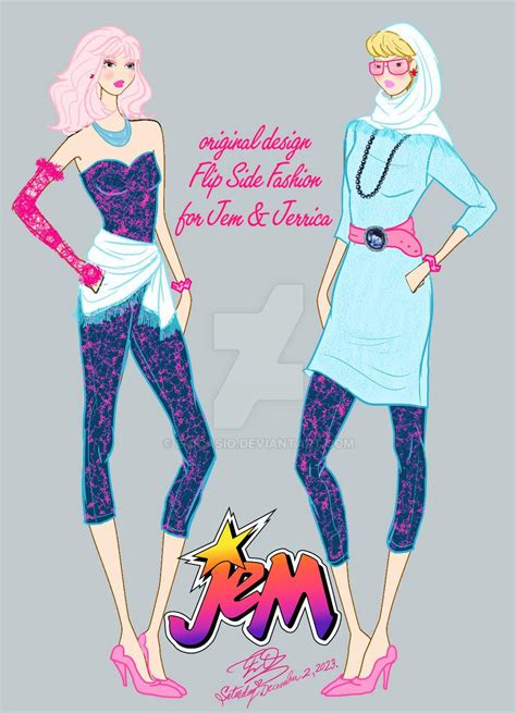 jem flipside fashion    ocasio  deviantart
