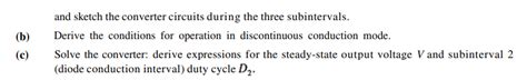 Solved Analysis Of The Dcm Flyback Converter The Flyback Chegg