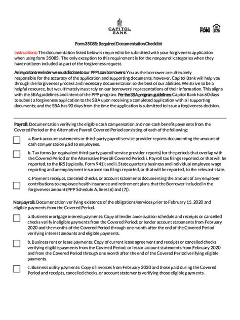 Fillable Online A Look At The SBA S Form 3508S Forgiveness Application