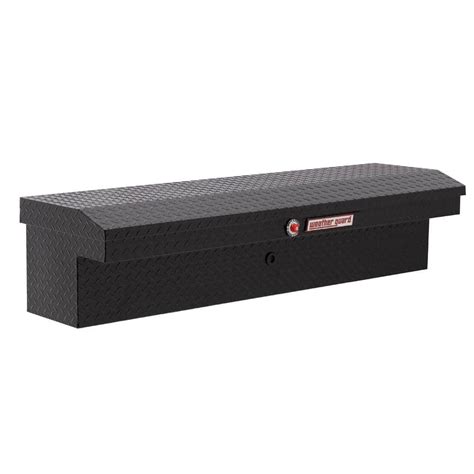 Weather Guard 56 In Gloss Black Aluminum Low Profile Long Lo Side Truck Tool Box 178 5 04 The