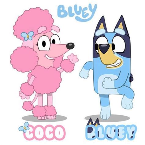 Bluey and Coco in 2023 | Thomas and his friends, Pink poodle, Laptop ...