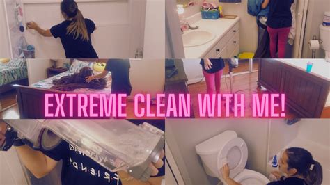 Extreme Clean With Me Master Bed And Bathroom Deep Clean No Talking Cleaning Motivation