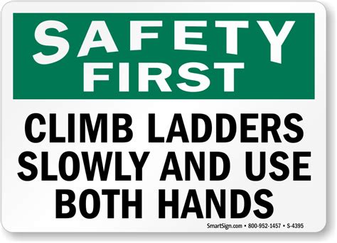 Ladder Safety Signs Ships Free From Mysafetysign