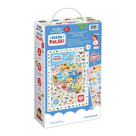 Puzzle obserwacyjne 117 el Mapa Polski w Księgarni WSiP