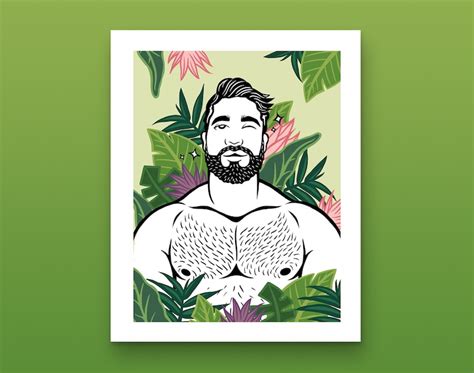 Plant Daddy Art Print Sexy Lgbtq Gay Artwork Etsy