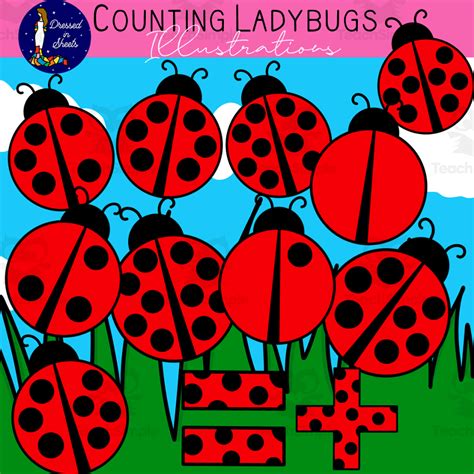 Counting Ladybugs Clip Art By Teach Simple