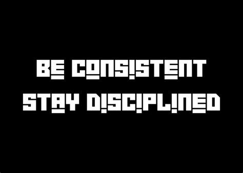 Be Consistent Poster By Albran Karan Displate