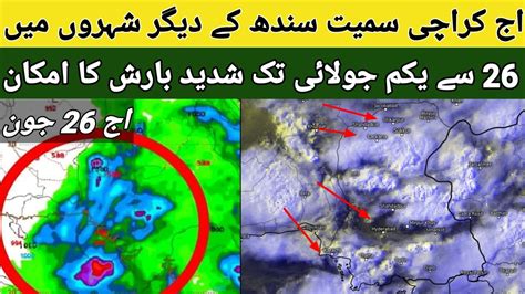 Weather Update Today Karachi All Sindh Heavy Rain Expected Next 4days