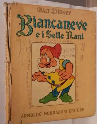 BIANCANEVE E I SETTE NANI Walt Disney Mondadori 1955 Narrativa Ragazzi