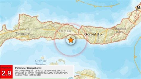 Gempa Terkini Rabu Pagi 5 Juli 2023 Guncangan Di Laut Info Bmkg