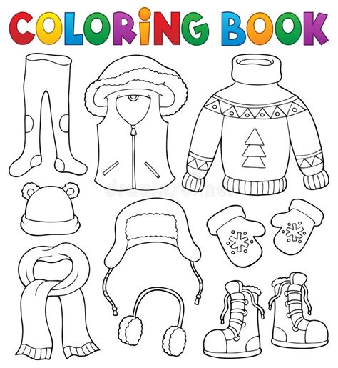 Dibujo De Ropa De Invierno Para Colorear Dibujos Para Colorear Imprimir