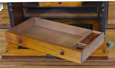 Brass Bound And Mahogany Campaign Chest Of Drawers 19th Century For Sale