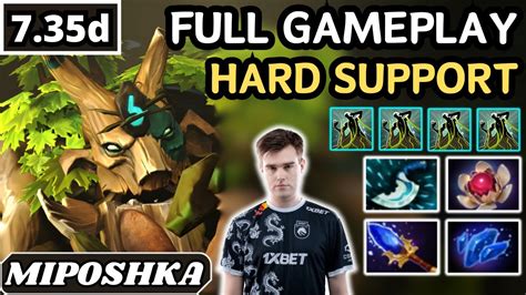 12000 AVG MMR Miposhka TREANT PROTECTOR Hard Support Gameplay Dota