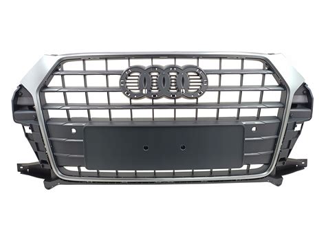 GRILL ATRAPA AUDI Q3 8U LIFT 2015r 2016r 2017r 2018r SZARY GRAFIT