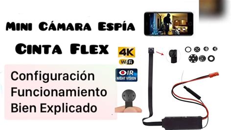 Mini Cámara Espía Wi Fi FHD App look cam Uso Configuración