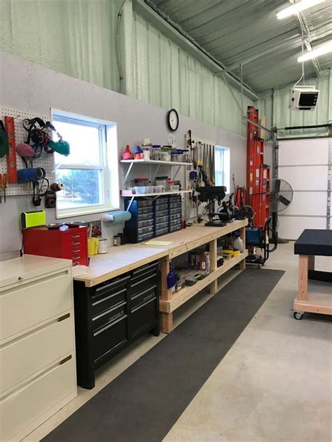 industrial workbench #Workbenches | Garage workshop, Man cave garage ...