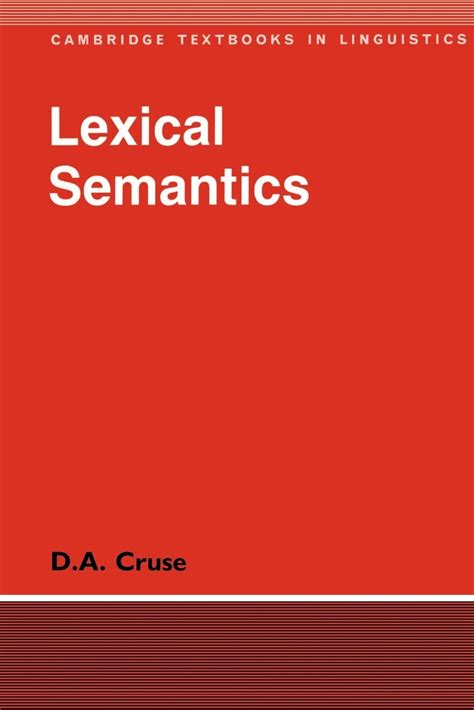amazoncom lexical semantics cambridge textbooks  linguistics