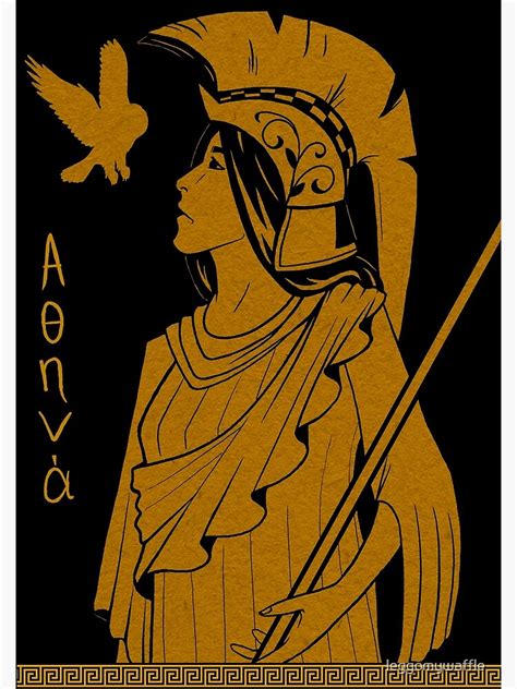 Ancient Greek Athena Poster For Sale By Leggomywaffle Redbubble