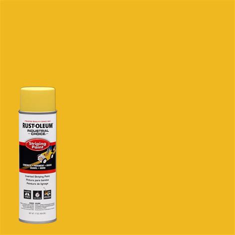 Yellow Rust Oleum Industrial Choice System Inverted Striping Spray