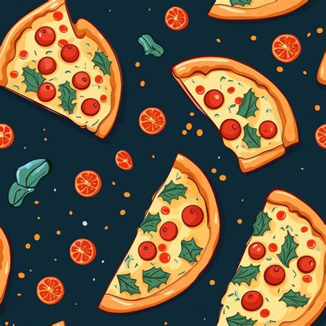 Premium AI Image | PIZZA SLICES WALLPAPER BACKGROUND