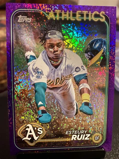 2024 Topps Series 1 21 Esteury Ruiz Purple Foil 799 EBay