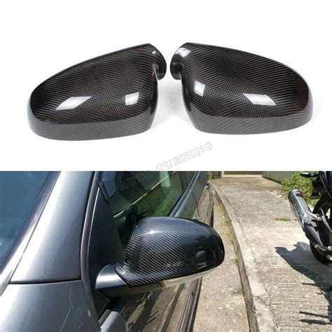 MK5 Carbon Fiber Side Rear Mirror Covers Caps For VW Golf V MK5 GTI