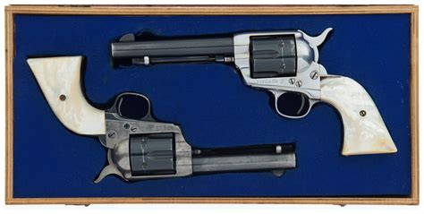 Two Cased Antique Colt Single Action Army Revolvers Rock Island Auction