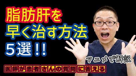 脂肪肝を早く治す方法5選！！相模原消化器内科 Youtube