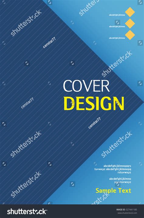 Cover Design Annual Reportvector Template Brochures Stock Vector Royalty Free 527441185