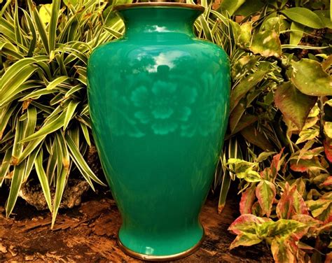 Large Ando Shippo Wireless Cloisonne Vase Etsy