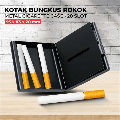 Jual Kotak Rokok Slot Bungkus Rokok Metal Cigarette Case Elegan