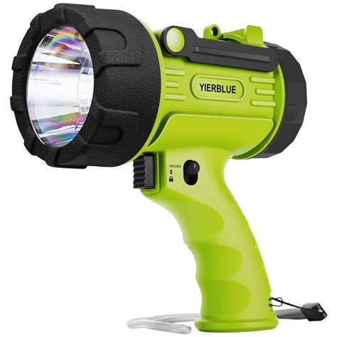 YIERBLUE Handheld Rechargeable 50000 Lumen LED Spotlight IP67