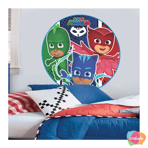 PAINEL REDONDO TNT 1M PJ MASKS PAINEL TNT PJ MASKS REDONDO RICA FESTAS