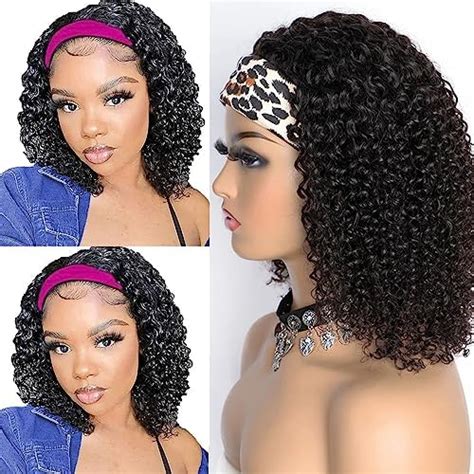 Amazon Headband Wigs Afro Curly Headband Wig For Black Women