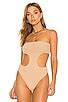 Superdown Darcey Cut Out Bodysuit In Nude REVOLVE