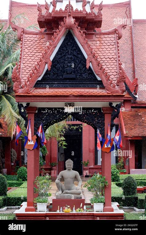 National Museum. Statue of Yama, the leper king. Phnom Penh. Cambodia ...